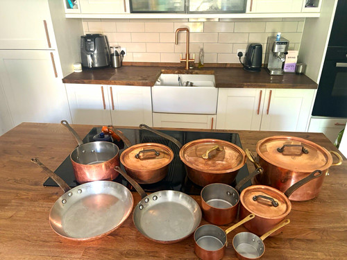 Piece mauviel copper pan - -,